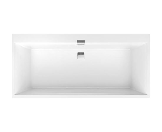 Villeroy & Boch vanna Squaro Edge 12 Duo, 1700x750 mm, ar sifonu, ar kājām, balta Quaryl®