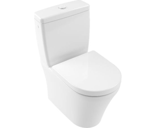 Villeroy & Boch pods ar QR/SC vāku O.novo Compact Rimless, universāls izvads, DirectFlush, balts