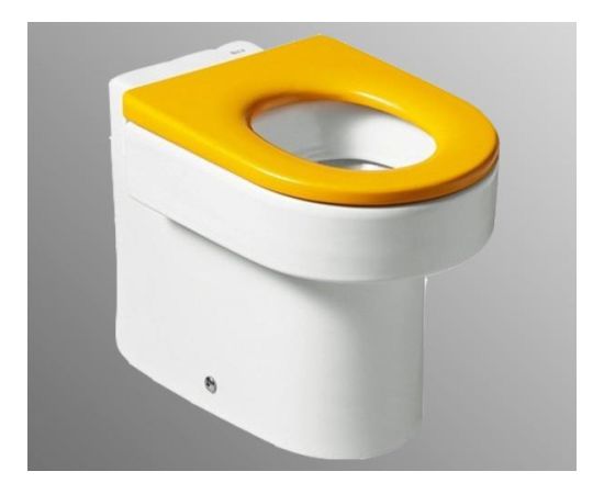 Roca pods bērniem Happening, 270x415 mm, universāls izvads, balts Tualetes Podi uz grīdas