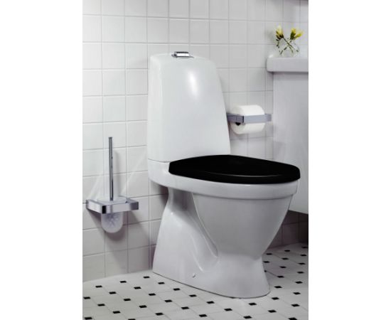 Gustavsberg poda sēdriņkis ar vāku Nautic, QR/SC, melns Poda vāki