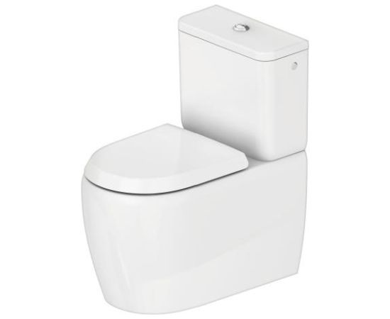 Duravit poda apakša Qatego Rimless, 390x660 mm, universāls izvads, balts