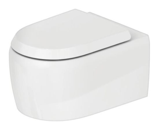 Duravit pods Qatego Rimless, stiprināms pie sienas, 380x570 mm, Durafix, balts