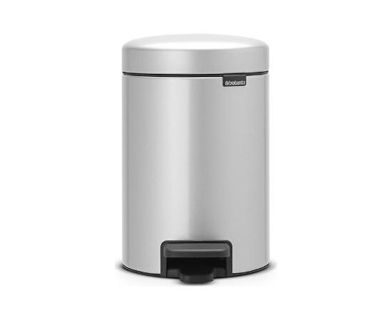 Brabantia atkritumu tvertne ar pedāli NewIcon, 3l, metallic grey