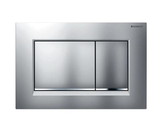 Geberit taustiņš Sigma30, 246x164 mm, matēts hroms ar easy-to-clean pārklājumu / hroms