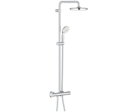 Grohe dušas sistēma ar termostatu Tempesta 210, rokas duša Tempesta 100 III, 9.5l/min, hroms