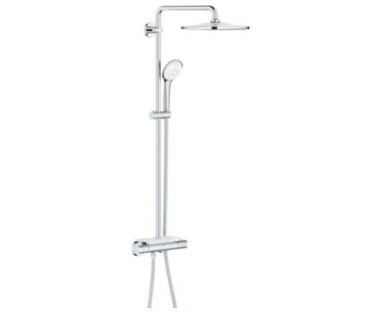 Grohe dušas sistēma ar termostatu Rainshower Mono 310, rokas duša Euphoria 110 Massage, 9.5l/min, hroms