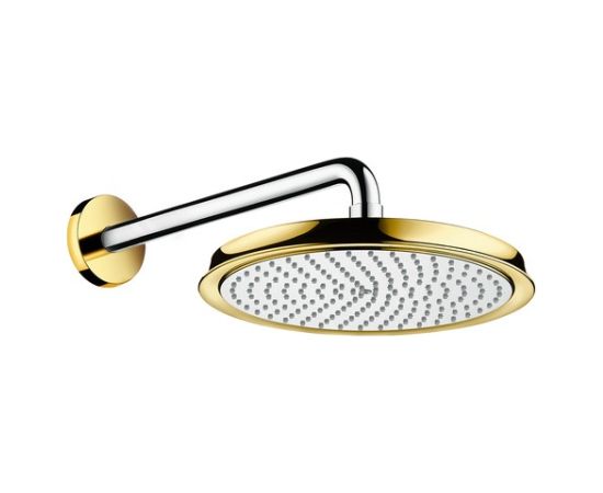 Hansgrohe dušas galva ar turētāju Raindance Classic Air, d=240 mm, no sienas, hroms/zelts