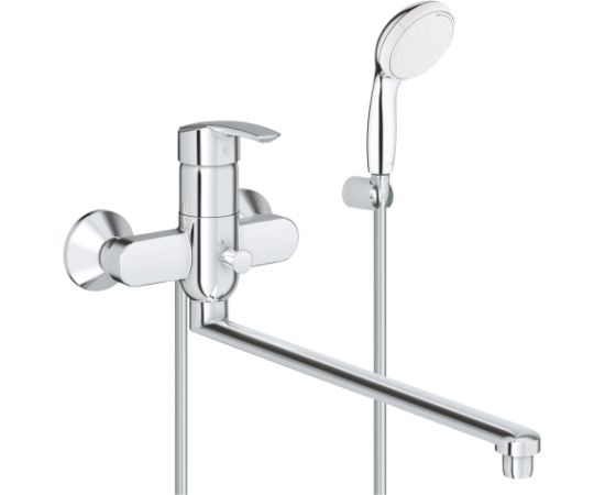 Grohe vannas maisītājs Multiform ar garo izvadu un Tempesta Duo dušu, hroms