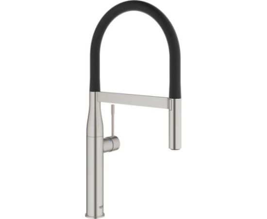 Grohe virtuves izlietnes maisītājs Essence Profi ar izvelkamu dušu, supersteel/matēts melns