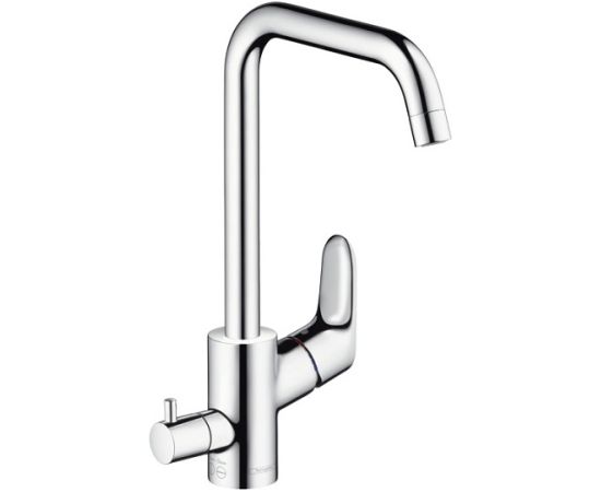 Hansgrohe virtuves izlietnes maisītājs Focus M41 260 1jet, ar noslēguma ventili, hroms