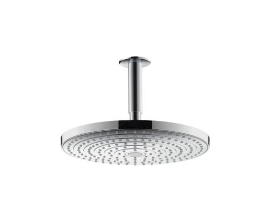 Hansgrohe dušas galva ar turētāju Raindance Select S 300 2jet, no griestiem, balta/hroms