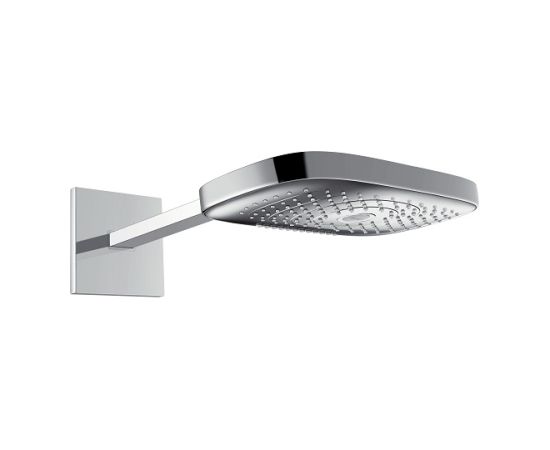 Hansgrohe dušas galva ar turētāju Raindance Select E 300 3jet, no sienas, balta/hroms  Смесители для душа / Душевые системы