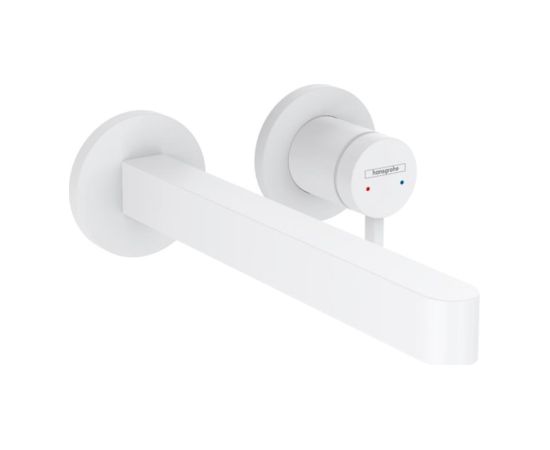 Hansgrohe iebūvējamā izlietnes maisītāja Finoris virsapmetuma daļa, 2 caurumu, no sienas, iztece 228 mm, matēt