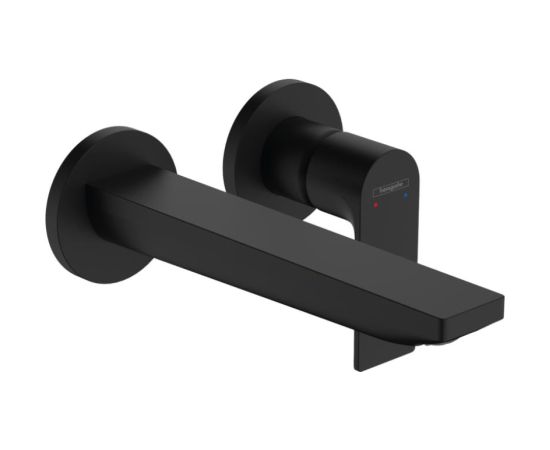 Hansgrohe iebūvējamā izlietnes maisītāja Rebris E virsapmetuma daļa, 2 caurumi, iztece 205 mm, no sienas, matē