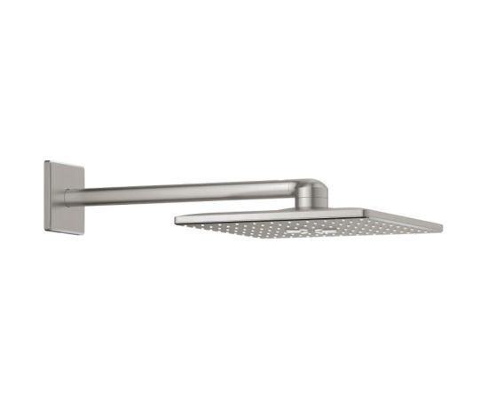 Grohe dušas galva ar turētāju Rainshower 310 SmartActive Cube, no sienas, supersteel