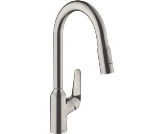 Hansgrohe virtuves izlietnes maisītājs ar izvelkamu dušu M429-H220, stainless steel optic