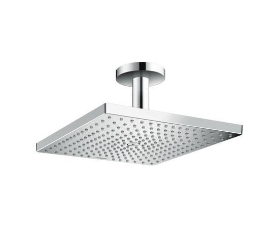 Hansgrohe dušas galva ar turētāju Raindance E 300 1jet, no griestiem, hroms