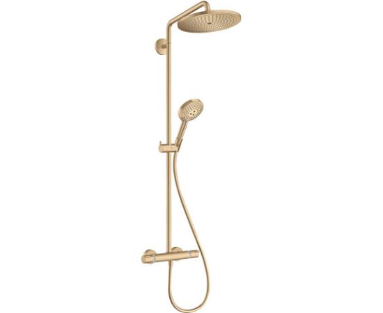 Hansgrohe dušas sistēma ar termostatu Croma Select S 280 1jet/Raindance Select S 120 3jet, brushed bronze