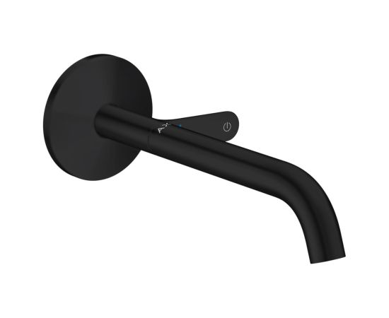 Hansgrohe iebūvējamā izlietnes maisītāja Axor One virsapmetuma daļa, iztece 220 mm, no sienas, matēts melns Iebūvējamie