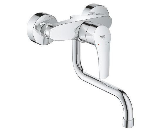 Grohe virtuves izlietnes maisītājs Eurosmart, iztece 216 mm, no sienas, hroms