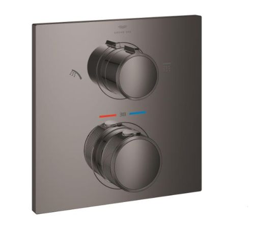 Grohe iebūvējamā dušas termostata Allure virsapmetuma daļa, hard graphite