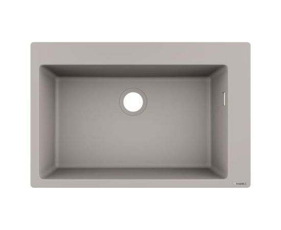 Hansgrohe virtuves izlietne S510-F660, viena bļoda, 770x510 mm, concrete grey