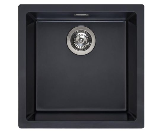 Reginox virtuves izlietne Amsterdam 40, viena bļoda, 460x460 mm, pure black