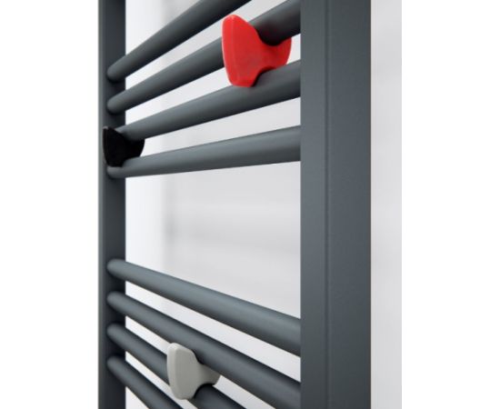 Terma Technologie dvieļu žāvētājs Fiona, 660x500 mm, melna metālika Dvieļu žāvētāji pie apkures