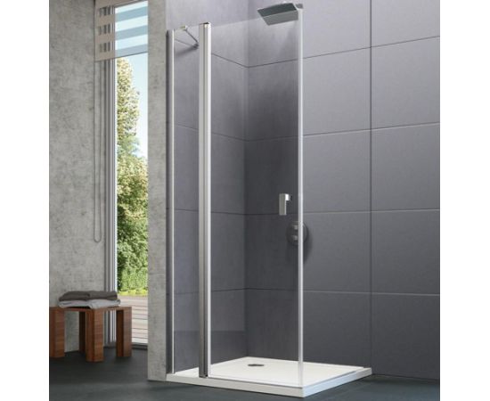 Huppe dušas durvis stūrim/nišai Design pure, 900 mm, h=2000, hroms/caurspīdīgs stikls AP