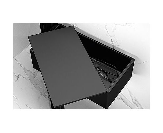 Huppe piederumu kastīte ar vāku Select +, matt silver