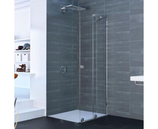 Huppe dušas durvis stūrim Xtensa pure, 900 mm, h=2000, labā puse, spīdīgs sudrabs/caurspīdīgs stikls Душевые двери