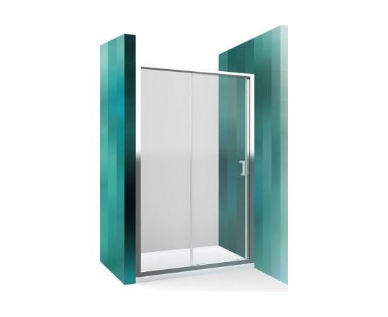dušas durvis LLD2, 1000 mm, h=1900, briliants/caurspīdīgs stikls