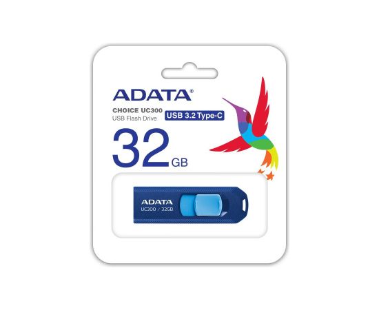 A-data MEMORY DRIVE FLASH USB-C 32GB/ACHO-UC300-32G-RNB/BU ADATA