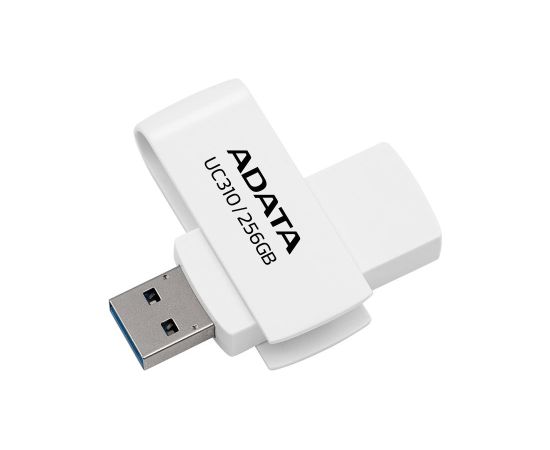 A-data MEMORY DRIVE FLASH USB3.2 256G/WHITE UC310-256G-RWH ADATA