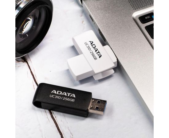 A-data MEMORY DRIVE FLASH USB3.2 256G/WHITE UC310-256G-RWH ADATA