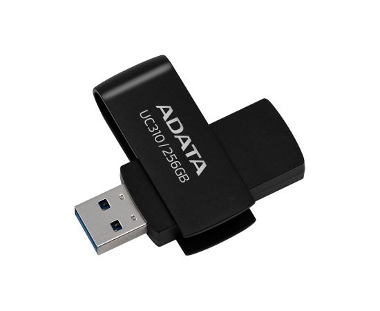 A-data MEMORY DRIVE FLASH USB3.2 256G/BLACK UC310-256G-RBK ADATA