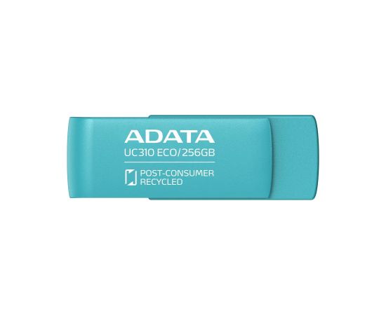 A-data MEMORY DRIVE FLASH USB3.2 256G/GREEN UC310E-256G-RGN ADATA