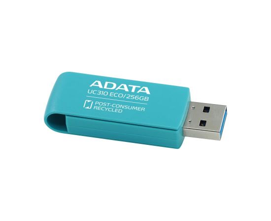 A-data MEMORY DRIVE FLASH USB3.2 256G/GREEN UC310E-256G-RGN ADATA