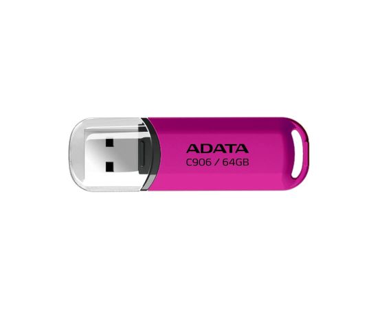 MEMORY DRIVE FLASH USB2 64GB/PINK AC906-64G-RPP A-DATA