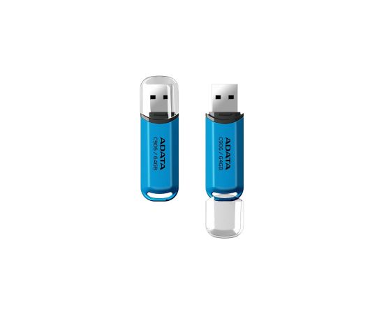 MEMORY DRIVE FLASH USB2 64GB/BLUE AC906-64G-RWB A-DATA