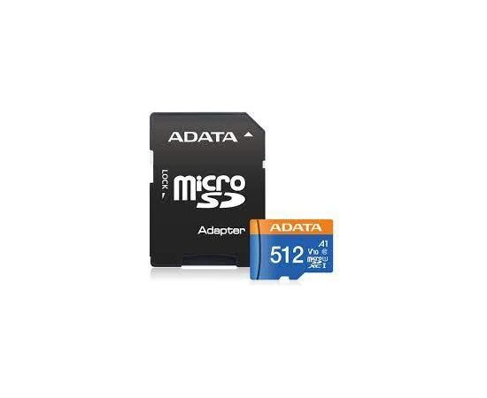 A-data MEMORY MICRO SDXC 512GB W/AD./AUSDX512GUICL10A1-RA1 ADATA