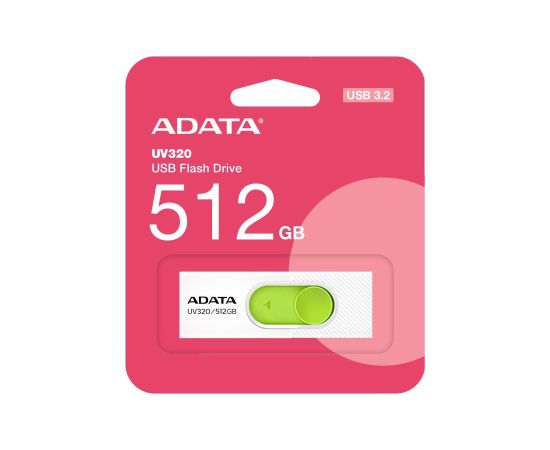 A-data MEMORY DRIVE FLASH USB3 512GB/WHITE AUV320-512G-RWHGN ADATA