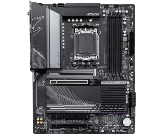 Mainboard GIGABYTE AMD B650 SAM5 ATX Memory DDR5 Memory slots 4 1xPCI-Express 16x 2xPCI-Express 2.0 16x 3xM.2 1xHDMI 1xDisplayPort 4xUSB 2.0 7xUSB 3.2 1xUSB-C 1xRJ45 3xAudio port B650AELITEAXV2