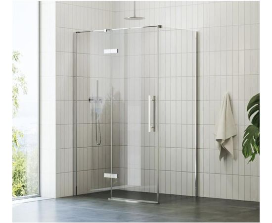 Ravak dušas siena COPS, 900 mm, h=1950, hroms/caurspīdīgs stikls