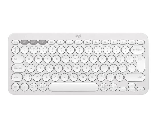 LOGITECH K380S Bluetooth Keyboard - TONAL WHITE - US INT'L