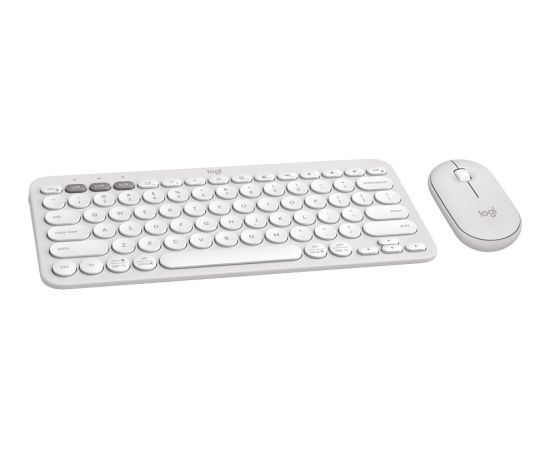 LOGITECH Pebble 2 Bluetooth Keyboard Combo - TONAL WHITE - US INT'L