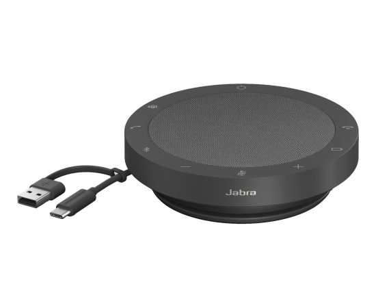 Jabra Speak2 55, speakerphone (black, MS Teams, USB-C, USB-A)