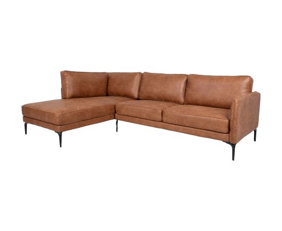 Corner sofa SOFIA LC, brown