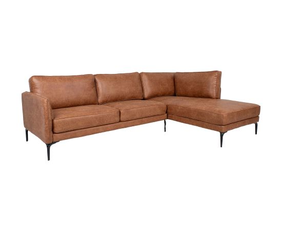 Corner sofa SOFIA RC, brown