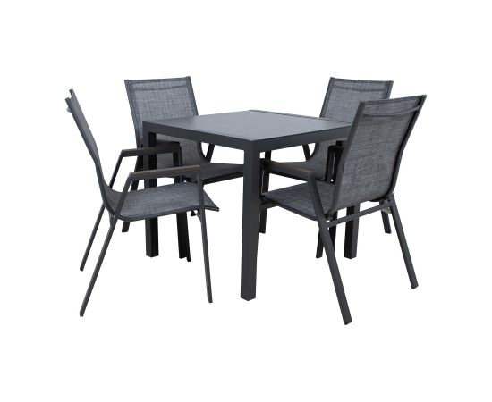 Garden furniture set DELGADO table and 4 chairs